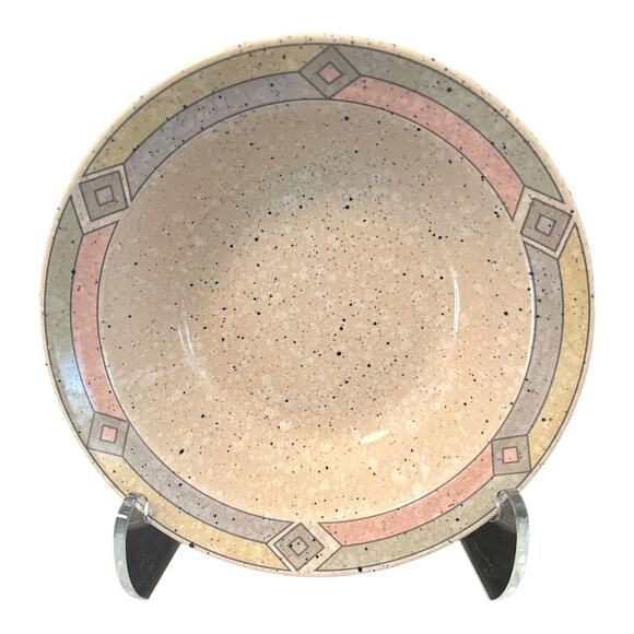 Set of 4 Vintage Nova Studio Terrazzo MBOO2 Ceramic Pastel Cereal Bowls 7" x 7" - Picture 3 of 4